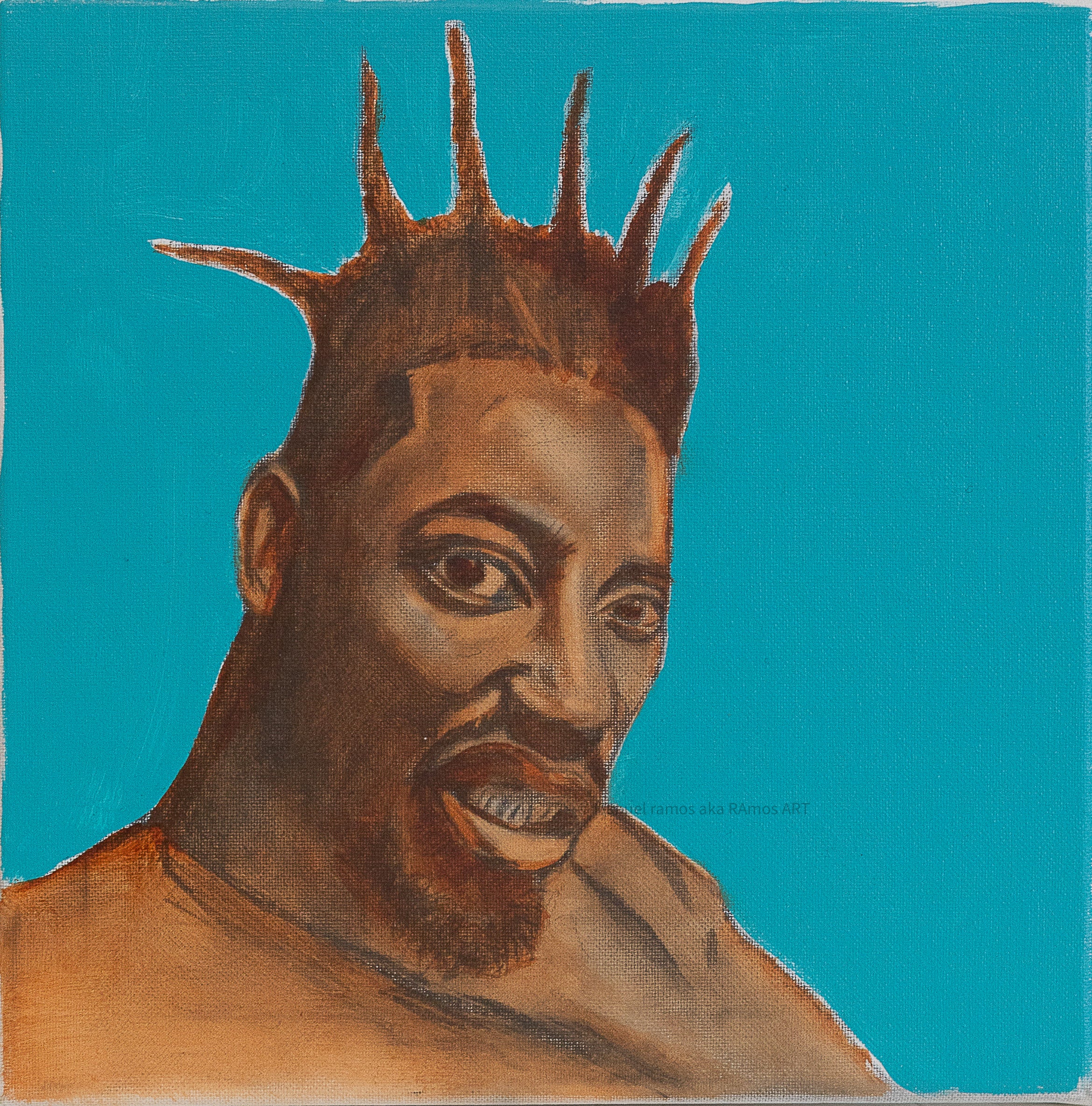 "ODB" Oil On Canvas - Original Painting by RAmos PRINTS - Canvas Print