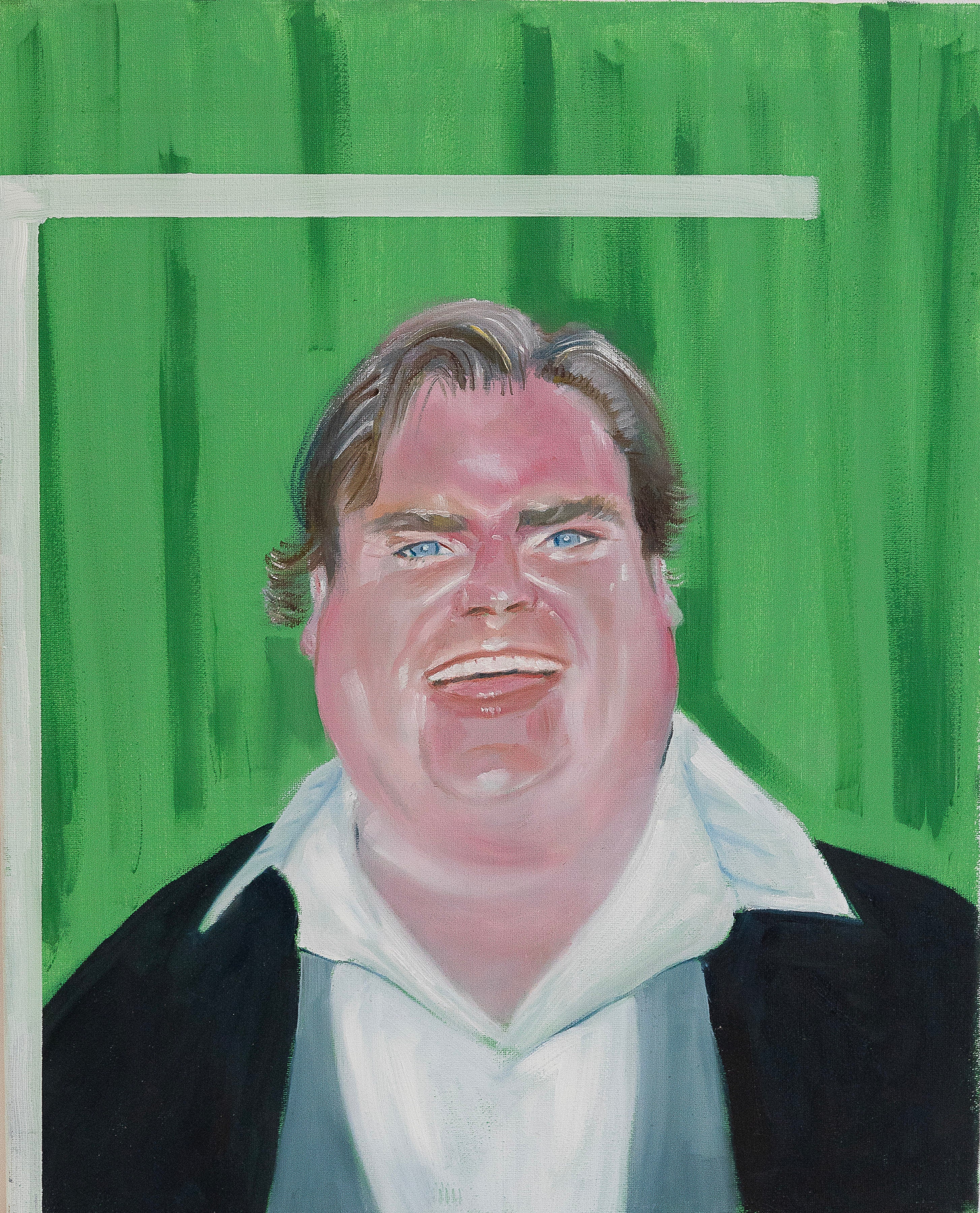 Chris Farley" 16 x 20  Oil On Canvas Original Painting By RAmos