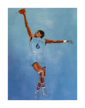 "Dr.J" 16 x 20 Framed Oil On Canvas Original Painting By RAmos