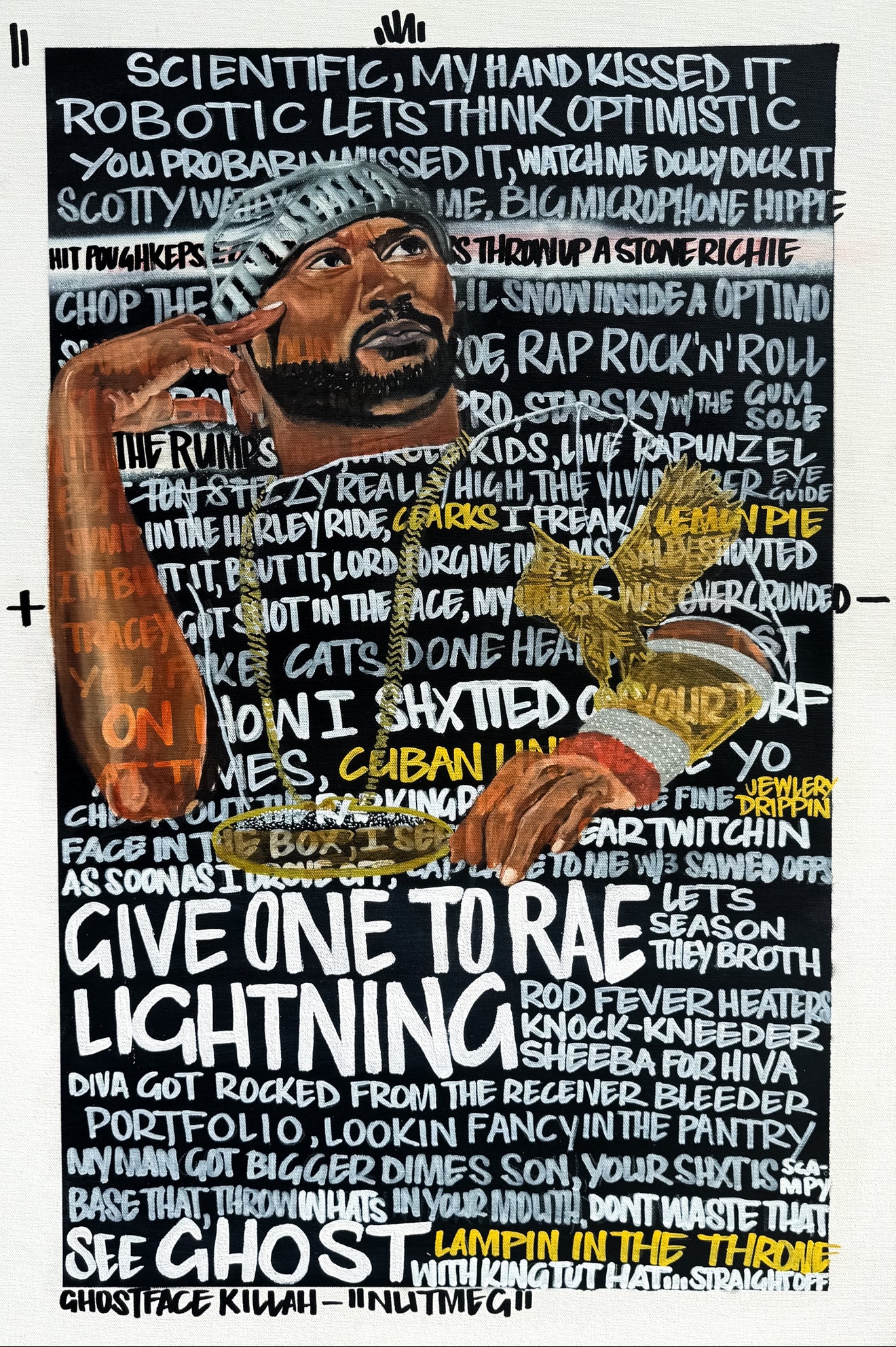"Ghostface Killah" 24 x 36  Oil On Canvas - Original Painting by RAmos